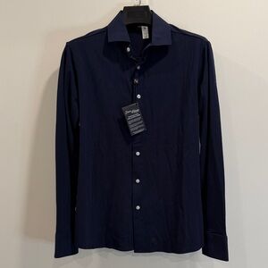 Classic Navy Men's Dress Shirt